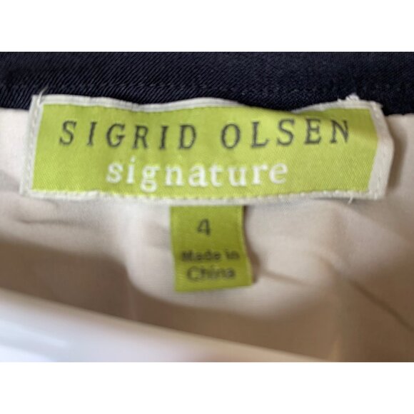 Sigrid Olsen Signature Embroidered Beige Linen Crop Boxy Jacket Size 4 9012 New - Picture 2 of 12